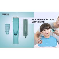 Rechargeable Vacuum Baby Trimmer, 2 Guide Combs, GTR56049 | Electric Hair Clippers for Kids | Ceramic Hair Trimmer for Infants & Toddler | Waterproof Cordless Haircut Kit