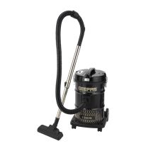 Geepas 2300 W Drum Vacuum Cleaner- GVC2592/ 25 L Dust Bag Capacity with Elegant Body, Iron Tank/ Powerful Suction, Dry and Blow Function, Full Indicator/ Perfect for Home, Office, Apartments/ 2 Years Warranty, Black