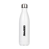 Geepas 750 ML Stainless Steel Vacuum Flask- GVF27020| Double Wall Insulation for Hot and Cold Beverages| Comfortable to Hold and Easy to Carry| Suitable for Indoor and Outdoor Use| 2 Years Warranty, White