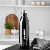 Geepas 1.0 L Stainless Steel Vacuum Flask- GVF27021| Double Wall Insulation for Hot and Cold Beverages| Comfortable to Hold and Easy to Carry| Suitable for Indoor and Outdoor Use| 2 Years Warranty, White