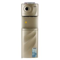 Geepas Water Dispenser with Cabinet- GWD17028/ Normal, Hot and Cold Function, and 3 Taps, Stainless Steel Pipes/ Hi-Tech Childproof Tap Design, Anti-Bacterial, Perfect for Home, School, Apartments, Office, etc./ Metallic bronze, 2 Year Warranty