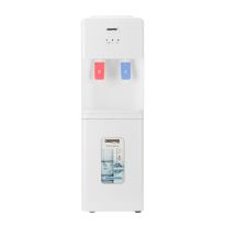 Geepas Water Dispenser- GWD8326| Hot and Cold Function, Compressor Cooling, Fast Cooling And 2 Taps| Cold Temperature: 5-10 Degrees Celsius; Hot Temperature: 85-95 Degrees Celsius| Perfect For Home And Office| White, 2 Year Warranty