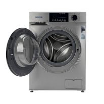 Geepas Fully Automatic Washing Machine- GWMF10140| Automatic Front Load Washing Machine, Equipped With 15 Programs including Quick Wash, Steam Wash, Cotton, Child Lock| 10 KG Capacity and 69L Drum Capacity| Metallic Grey