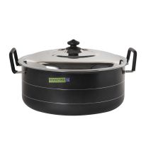 41cm Non-Stick Biriyani Pot with Stainless Steel Lid, RF10009 | 3-Layer Construction | Strong, Cool Touch Handle & Knob | Non-Stick Pot | Hammer -Tone Coated Heat Resistant Exterior
