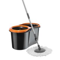 Gloria Spin Easy Mop, 14L Bucket, 360 Rotation, RF10104 | Extended Easy Press Stainless Steel Handle | Easy Wring Dryer Basket for Home, Kitchen Floor Cleaning