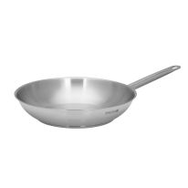 24cm Stainless Steel Fry Pan, Strong Handle, RF10130 | Encapsulated Aluminium Middle Layer | 3-Layer Thick Base | Compatible with Induction, Hot Plate, Halogen, Gas