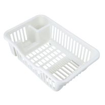 Dish Drainer with Detachable Tray, Utensil Holder, RF10470 | Plates Holder with Plastic Drain Boards | Durable Organization Shelf | Ideal Small/ Medium/ Large Kitchens