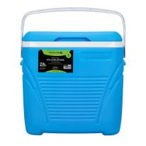 Insulated Ice Cooler Box, 28L Portable Ice Chest, RF10481 | 3 Layer PP-PU-HDPE | Premium Quality Polymer | Thermal Insulation | Camping Cooler Ice Box for BBQs, Outdoor Activities