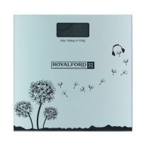 Health Scale, LCD Digital Display Scale, Non-Slip, RF10502 | Super Slim Digital Body | Instant Reading Step-On Feature | Toughened Glass | Black Weight Bathroom Scales