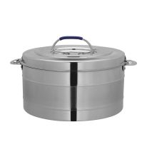 Delta Double Wall Stainless Steel Hot Pot, RF10548 | Firm Twist Lock | Strong Handles With Heavy-Duty Rivets | Steel Serving Pot, Steel Chapati Storage Box, Roti Serving Pot, Chapati Dabba