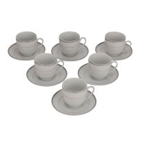 Royalford RF10555 12Pcs Tea Cup and Saucer Set