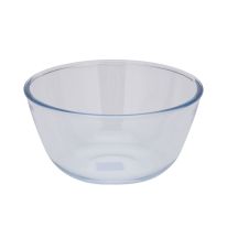 Round Borosilicate Glass Bowl, 4.45L Serving Bowl, RF10567 | Large Clear Serving Bowl | Eco-Friendly & Durable Mixing Bowl | All Purpose Bowl for Salads, Desserts, Fruit, & More