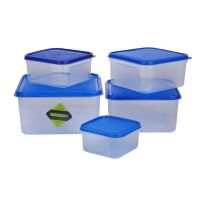 Air-Tight Food Container, Transparent Container, RF10714 | 5Pcs Reusable & Freezer Safe Container | Portable & Long-Lasting Design | Keeps Food Fresh | Multifunctional