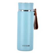 SS Vacuum Sports Bottle, 450ml Water Bottle, RF10984 | Double Wall Vacuum Insulation | Keep Drinks Hot Or Cold For Hours | Silicon Handle | Leak-Proof Lid