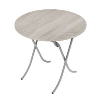 Round Table, 70cm Sonoma Design Portable Table, RF10992 | Round Kitchen Dining Table | Modern Small Coffee Table Living Room Accent Table with Metal Legs