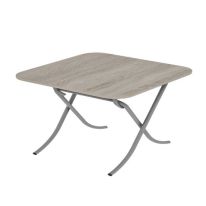 Square Table, 70cm Sanoma Design Portable Table, RF10998 | Square Kitchen Dining Table | Modern Small Coffee Table Living Room Accent Table with Metal Legs