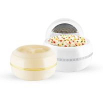 Royalford Zoria Insulated 3000ml Casserole- RF11031| PP Body with Stainless Steel Inner Casting| BPA-Free| Easy to Carry| Firm Twist Lock| Casserole with Lid| Elegant and Unique Design| Super PU Insulation| Hassle-Free| Ivory and Gold