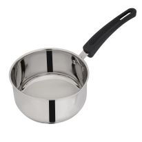 14cm Stainless Steel Saucepan, Induction Base, RF11121 | Stainless Steel Kitchen Cookware | Heavy-gauge Tri-ply Base Saucepan with Pouring Spout & Comfortable Handle