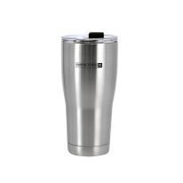 Royalford 500ML Vacuum Tumbler- RF11140| Double Wall Stainless Steel Mug with PP Lid| Keeps Your Drinks Hot or Cold for Long Hours| Leak-Proof and Portable Design| Suitable for Indoor and Outdoor Use| Silver