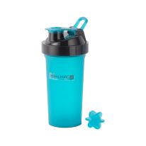 Royalford 700ML Protein Shaker Bottle- RF11957| Premium-Quality Plastic ware for Making Protein Drinks, Designed with Blending Ball for Lump-Free Smooth Shakes| Leak-Proof and Portable Design| Suitable for Indoor and Outdoor Use| Blue