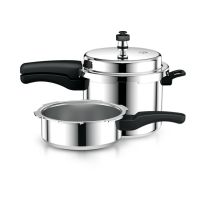 Royalford Aluminum Pressure Cookers Combo- RF12182/ 3-liter Pan, 5-liter Cooker and Common Lid, Equipped with Improved Pressure Regulator/ Durable Construction with Firm and Comfortable Handles/ Compatible with Gas, Hotplate, Ceramic and Halogen Cooktops