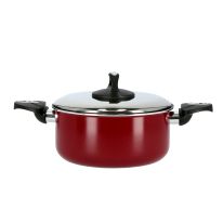 20Cm Elegant Casserole with Lid - Durable Non-stick Coating, High-Quality Construction with Heat Resistant Handle | Dishwasher Safe | Non-Stick Dish for Gas & Ceramic Hobs