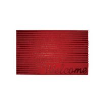 Royalford Rubber Mat 43.18*66.04Cm - Home, Shop Outdoor Rubber Entrance Mats Anti Fatigue None Slip Indoor Safety Flooring Drainage Door Mat | Ideal for Home, Office, Garage & More (Red)