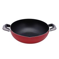 Royalford RF325WP30 Aluminium Wok Pan 30 CM - Portable Heat Resistant Handle Induction Safe Frying Pan with Durable Non-Stick Granite Coating with CD Bottom - Frypan | Cookware Casserole Pan