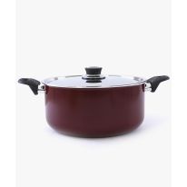 Royalford Non-Stick Cooking Pot 24CM - Portable Non-Stick Cookware Pot with Stainless Steel Lid & Heat-Resistant Handles | Ideal for Ragout, Chilli, Broths, stocks noodles, Pasta or Boiling Potatoes