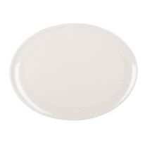 Melamine White Pearl Oval Plate, 16 Inch