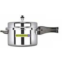Royalford RF5803 7.5L Aluminum Pressure Cooker - Comfortable Handle Evenly Heating Cooker | Portable & Compact Design | Perfect for Chicken, Fish, Rice, Beef and More