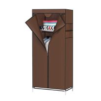 Royalford RF6069N Wardrobe - Portable Wardrobe for Hanging Clothes, Modular Cabinet for Space Saving, Lightweight, Dust Proof Closet Organizer Wardrobe, Storage Mesh Shelves | Ideal for Men, Women & Children