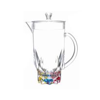 Royalford RF6887 2L Acrylic Transparent Water Jug - Portable Multi-Purpose Jug with Lid for Water Picnic Juice, Durable Plastic, Spill-Proof Lid | Ideal for Household, Club, Pub, Bar, Coffee Shop, Restaurant & More
