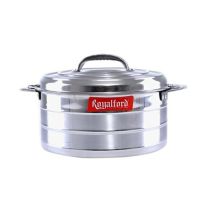 6000ML Steam Line Hot Pot - Double Wall Hot Pot | Serving Dishes with Lids | Hot Food Storage Containers & Warmers with Comfortable Handle | Storage Saver for Everyday Use