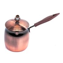 Copper Plated Stainless Steel Coffee Warmer, 500 ML
