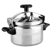 Royalford RF7600 Aluminium Pressure Cooker 5L - Lightweight & Durable Home Kitchen Pressure Cooker with Lid, Multi-Safety Device with Cool Touch Handles and Safety Valves | Compatible on Multiple Hobs Like Gas, Hot Plate, Ceramic & Halogen