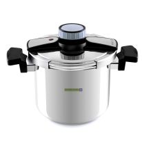 Royalford RF7604 Stainless Steel Pressure Cooker - Lightweight & Durable Home Kitchen Pressure Cooker with Easy Lock Lid, Safety Valve & Pressure Control Valve - Easy Grip Handle with 5L Capacity