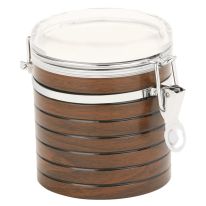 Royalford RF8221 Coffee Container, Cherrywood Tea-Coffee-Sugar Sets, Lightweight and Stylish Kitchen Storage Jars