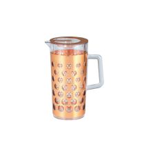 Royalford RF8227 2310 ML Rose Gold Acrylic Water Jug - Multi-Purpose Pitcher, Transparent leak-Proof Lid with Spill Proof Pouring Spout | Ergonomic Handle & Lead-Free | Ideal for Water, Juice & More