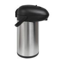Royalford RF8337 4L Double Wall Vacuum Flask - Keeping Hot/Cold Retention, Pump Action Spill-Proof Pouring Coffee, Hot Water, Tea, Beverage | Ideal for Commercial & Outings
