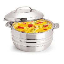 Royalford RF8415N 4L Stainless Steel Esteelo Hot Pot - Double Wall Hot Pot | PFOA Free with Twist Lock Lid | Hot Food Storage Containers & Warmers with Comfortable Handle | Storage Saver for Everyday Use