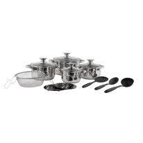 Stainless Cookware Steel Set, 14piece Set