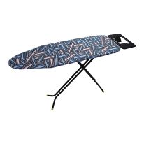 Royalford RF8523 110 x 34 cm Ironing Board with Steam Iron Rest, Heat Resistant, Contemporary Lightweight Iron Board with Adjustable Height and Lock System (Blue & White)