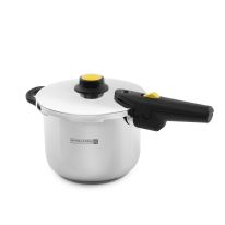 7 Litre Stainless Steel Asat Induction Pressure Cooker - Lightweight & Durable Pressure Cooker with Lid, Cool Touch Handle and Safety Valves - Ideal for Gas and Solid Hotplates