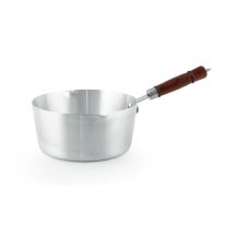 Royalford RF8992 7" Aluminium Milk Pan with Wooden Handle - Aluminium Saucepan - Pouring Spout with Hanging Loop - Tea Pan Saucepan Milk Pot - Ideal as Coffee Pot, Tea Pot, Milk Pot & a Small Saucepan