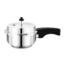 Royalford RF8995 SS Pressure Cooker 2Ltr - Faster One Cooking Pot with Stay Cool Bakelite Handles, Anti Bulging Base & High Quality Vent Valve - Can be Used on Stove & Hot Plates