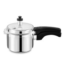 Royalford RF8996 3L Stainless Steel Pressure Cooker - Comfortable Handle Evenly Heating Cooker | Double Safety Valve | Portable & Compact Design | Perfect for Chicken, Fish, Rice, Beef and More