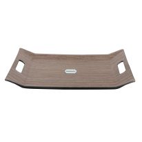 Royalford Wooden Serving Tray - Serving Platters/Breakfast Tray | Lightweight, Eco-Friendly, Durable | Perfect for Bed Breakfast Tea Serving Tray | Multi-Functional Serving Tray with Handles (46x31cm)