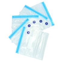 Royalford RF9374 50 Pcs Food Vacuum Sealed Bags - BPA-Free Reusable & Easy to Use, Practical for Food Storage | Ideal for Fruits, Veggies & More