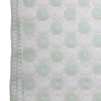 Royalford 1.37 x 20M PVC Table Roll - Tablecloth Cover Protector | Tablecloth Daisy Silver, Small Polka Floral, Wipe Clean, Vinyl / Plastic Table Cloth | Spill Proof Reusable Roll